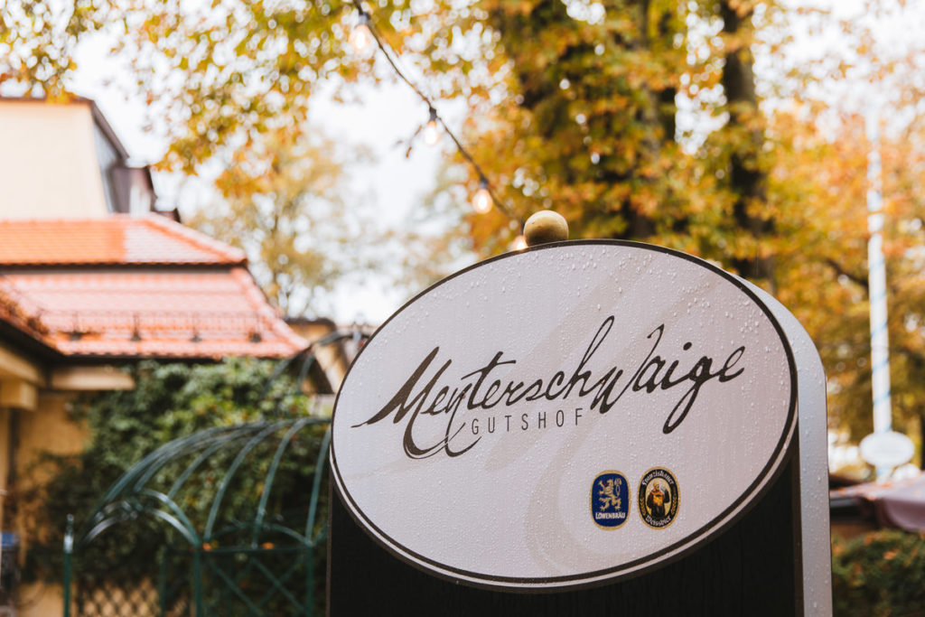 Schild Menterschwaige Gutshof